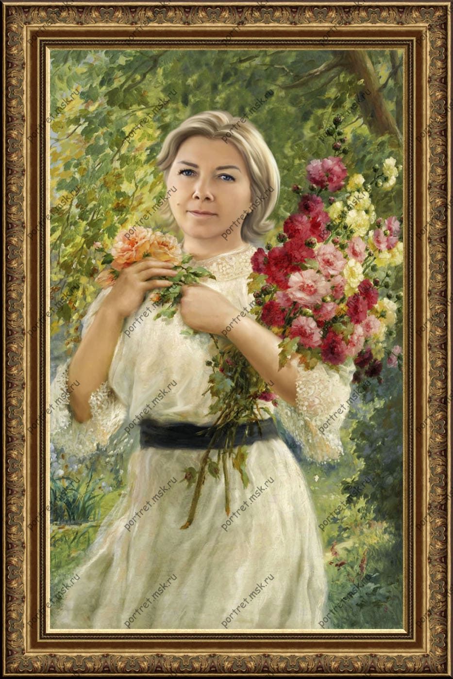 Портрет маслом на заказ. По фото на холсте от компании Portret.msk.ru Авторская работа. Музейное качество. Тел: 8(965)1966366 (WhatsApp & Viber).