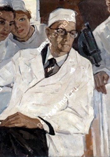 18 к врачей будут. Врачи композиция. Советские портреты врачей. Знаменитые картины с портретами медиков.